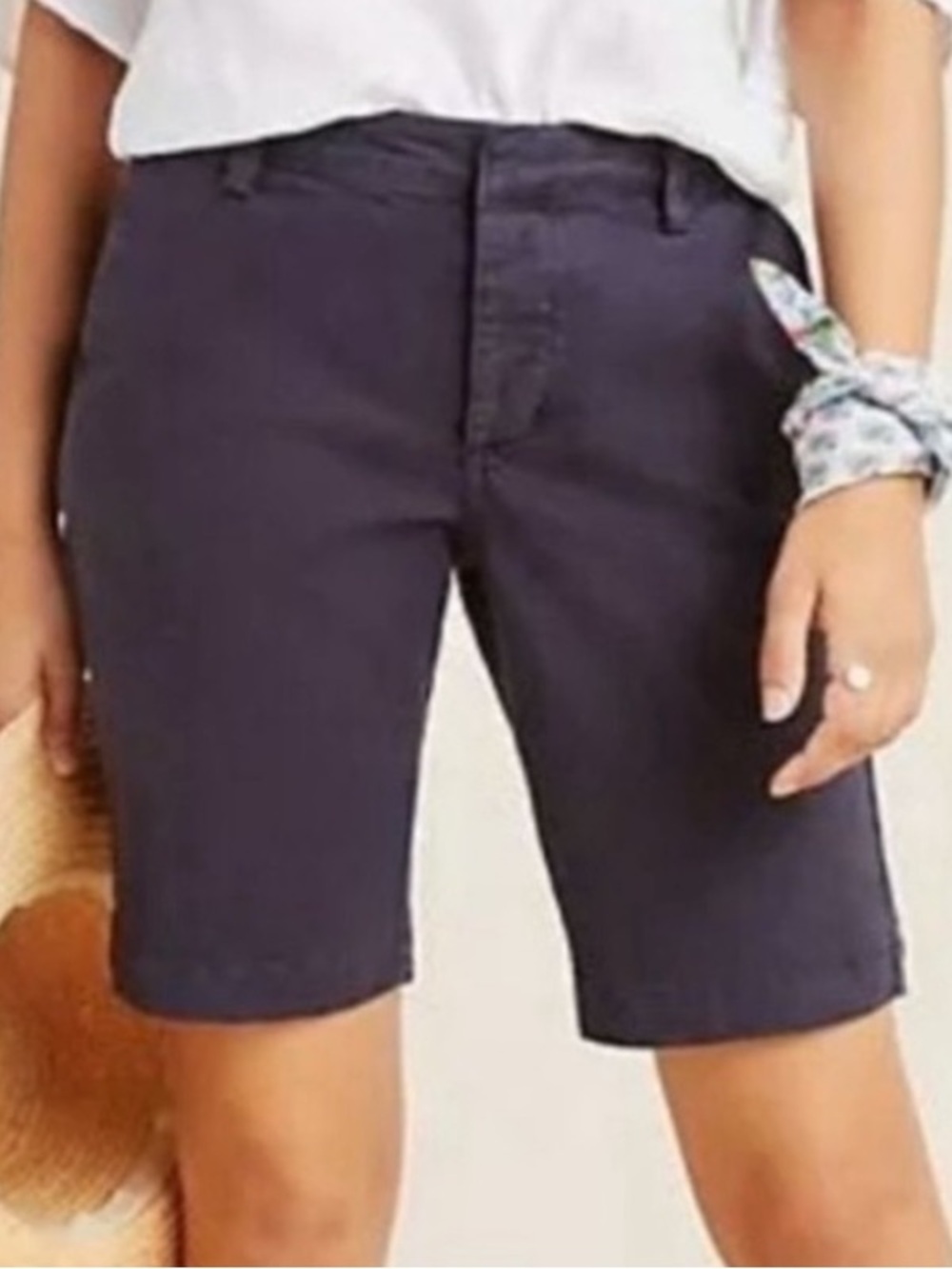 Anthropologie Sanctuary Navy Bermuda  Shorts